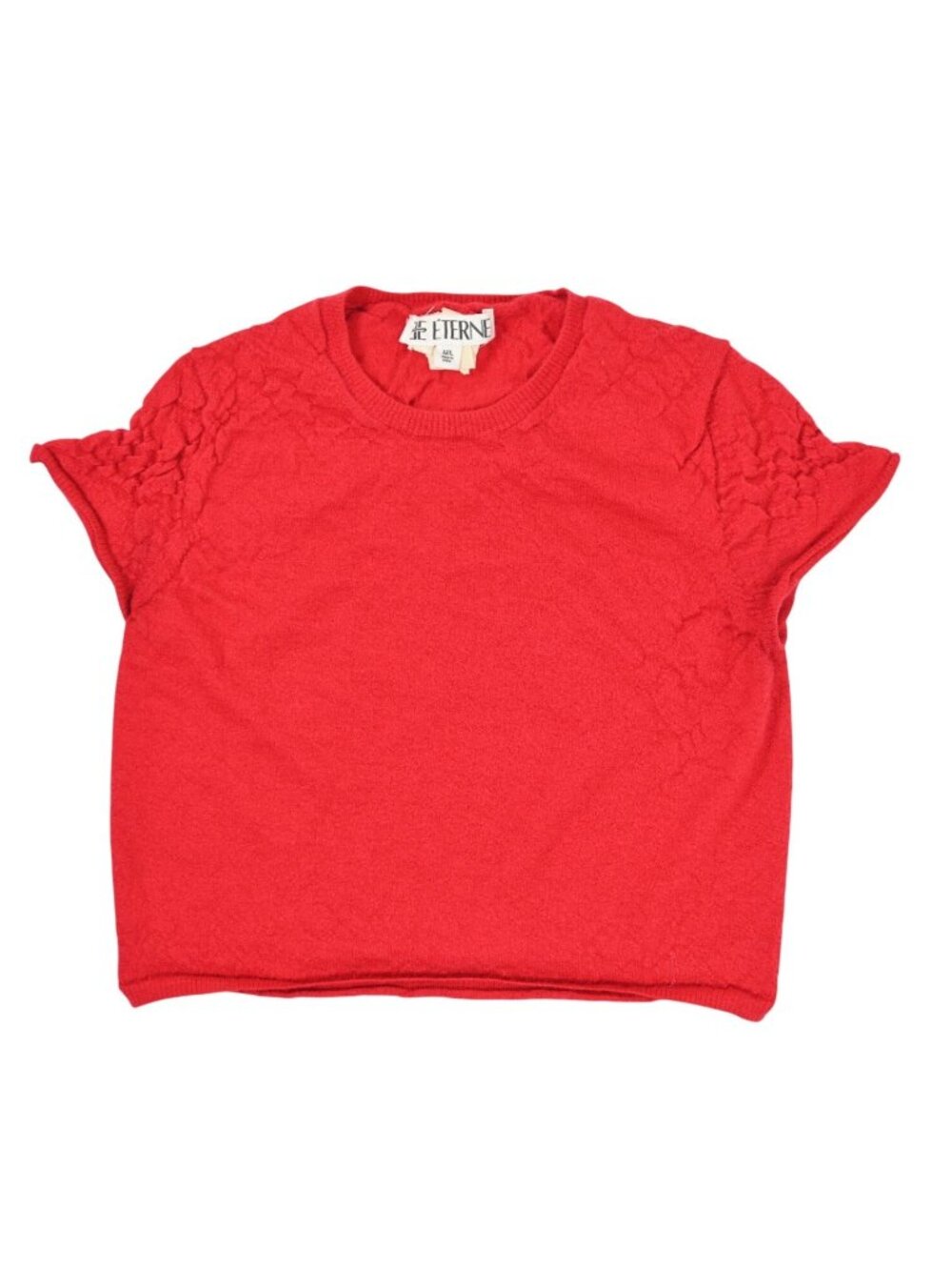 Eterne Short Sleeve Knit Shirt in Red